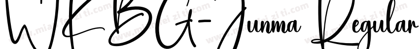 WKBG-Junma Regular字体转换
